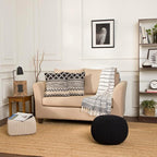 REDEARTH Round Pouf Foot Stool Ottoman - Image 8