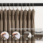 Pinch Pleated Blackout Curtains 102 Inch Long 2 Panels - Image 2
