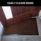 Front Door Mat, Indoor Outdoor Welcome Entryway Doormat, 30x17 Dark Brown | - Image 4