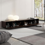 AIEGLE 95.1" W TV Stand with 4 Flip-Down Drawers, Modern Entertainment Center - Image 4