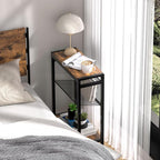 Small Side Table for Small Space, 3-Tier Narrow End Table - Image 6