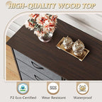 WLIVE 75.5'' Dresser for Bedroom, TV Stand for 85, 65 Inch TV, 12 Drawer Long - Image 8