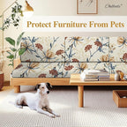 CALBODE 12PACK Outdoor Sofa Seat Cushion Covers, Floral Printed Stretch - Image 5