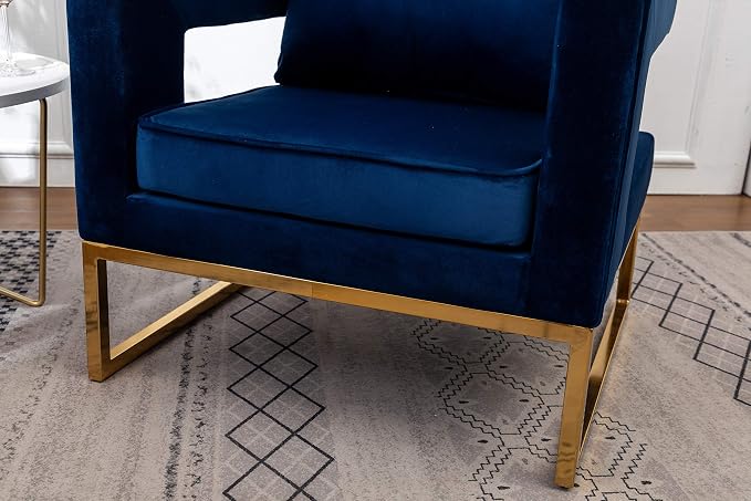 Roundhill Furniture Lenola Upholstered Accent Arm Chair - Image 13