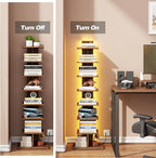 TUTOTAK Narrow Bookshelf, 8-Tier Bookcase - Image 4