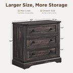 T4TREAM 32" Farmhouse Nightstand - Image 2