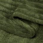 BEDELITE 3D Ribbed Jacquard Moss Fleece Twin Blanket - Image 9