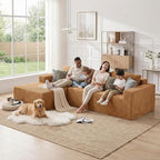 108" Boneless Couch Modular Sectional Sofa, L-Shaped Couch - Image 5