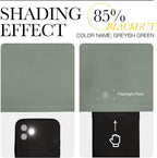NICETOWN Sage Green Blackout Curtains 120" Long - Image 5