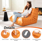 Hobestluk Giant Bean Bag Chair Lazy Floor Sofa, Memory Foam Fireside Sofa - Image 6