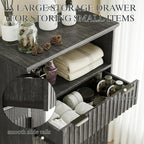Fatmok Buffet Cabinet with Storage Set od 3, Wood Buffet Sideboard Console Table - Image 5