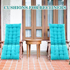 67 x 19 Inch Chaise Lounge Cushions Soft Lounge Chair Cushion Gravity Chair - Image 4