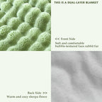 60x80 Inches Ultra-Soft Fuzzy Faux Fur Plush Twin Size Blanket - Image 3