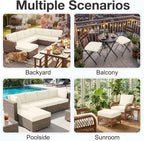 Waterproof Outdoor Cushion Covers, Stretch Patio Slipcovers | UV Resistant - Image 5