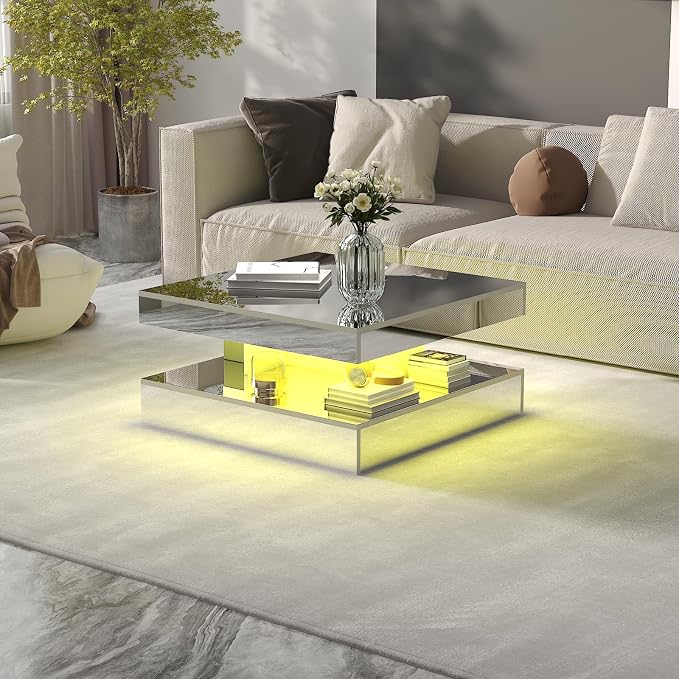 HedoAjim LED Coffee Table with Lights - Image 7