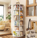 Aheaplus 6 Tier Rotating Bookshelf Tower, Revolving Bookcase, 360° Round by Aheaplus