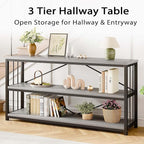 LVB Extra Long 3-Tier Sofa Table, Industrial Console Table - Image 6