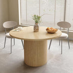 weselon Round Dining Table for 4, Modern Farmhouse Kitchen Table, 47 Inch Small - Image 8