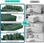 LINSY HOME Oversized Sectional Sleeper Sofa - Image 6