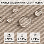 Rocking Chair Cushions with Pillow, Waterproof and Fade-Resistant Thicken - Image 3