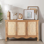 RoyalCraft Buffet Cabinet with Storage, Vintage Solid Wood Sideboard with 3 - Image 6