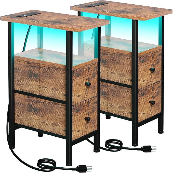 LOAKEKEL Narrow Nightstand by LOAKEKEL
