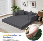 COMAX Futon Sofa Bed, 4‑in‑1 Convertible Sofa Bed, Folding Boneless Couches - Image 4
