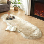 AMTOVO Faux Sheepskin Rug, 2 x 6 ft Faux Fur Rug - Image 9