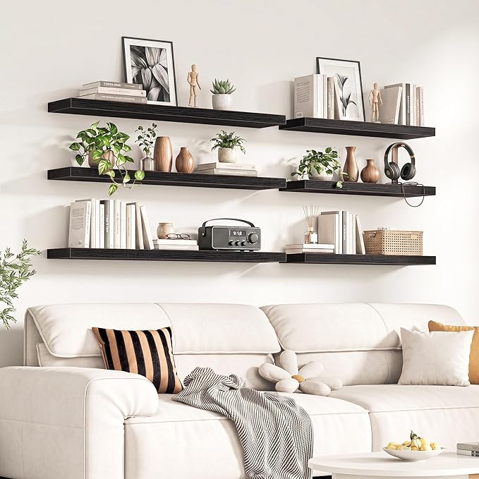 Fun Memories 55Inch Long Floating Shelves, 8 Inch Deep Shelves - Image 2