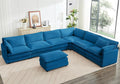 ROWHY 150'' Cloud Modular Sectional Sofa, 7 Seater Sectional Sofa Corduroy by ROWHY