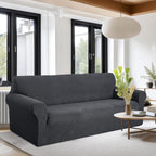 U-NICE HOME Oversized Stretch Couch Cover Slipcover, Dark Grey | 3 Cushion Sofa - Image 2