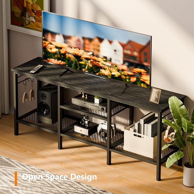 Furologee TV Stand for TVs up to 55 Inch, Entertainment Center - Image 5