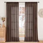 BGment 96 Inches Long Linen Curtains by BGment