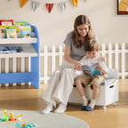 ONBRILL Kids Bookshelf and Toy Storage Organizer - Image 5