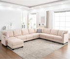 150.4" Large Sectional Couches for Living Room, 8 Seater L Shaped Modular by ZXDesign