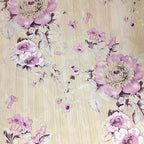 Retro Style Blooming Purple Flower Wallpaper Peel Stick Shelf Liner Funitures - Image 6