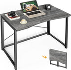 Huuger Folding Desk for Small Spaces, 31.5 Inch Foldable Computer Table by Huuger