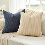 Topfinel Pack of 4 Decorative 22x22 Inch Velvet Pillow Covers Boho Couch Throw - Image 2