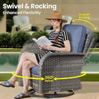 ovios 7-Piece Patio Furniture Set, Outdoor Wicker Sofa - Image 2
