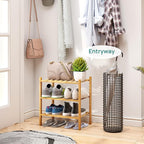viewcare Small Shoe Rack, 3-Tier Shoe Rack - Image 3
