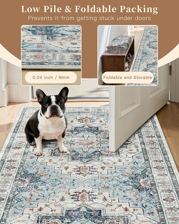 Madane Washable Runner Rug 3x6 Runners - Image 6