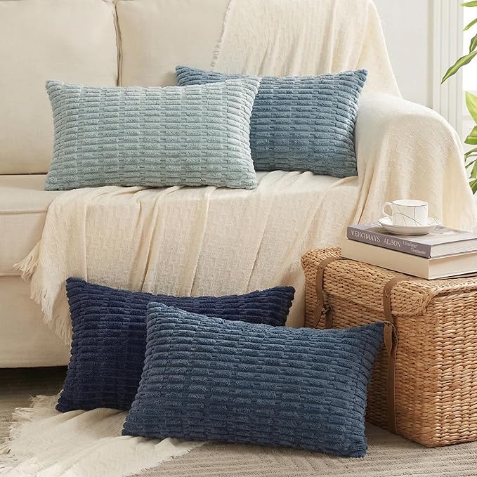 Fancy Homi 4 Packs Decorative Throw Pillow Covers by Fancy+Homi