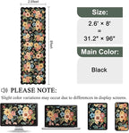 DUKINO 2.6x8 Runner Rug, Floral Washable Kitchen Rugs Non Slip, Stain Resistant - Image 2