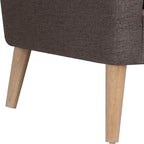 Mid-Century Accent Chair, Modern Fabric Comfy Upholstered Armchair - Image 8
