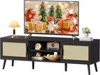 SUPERJARE TV Stand for 65 Inch TV, Entertainment Center by SUPERJARE