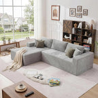 108" Boneless Couch Modular Sectional Sofa, L-Shaped Couch - Image 8