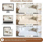 83.8" Oversized Pull Out Sofa Bed, Chesterfield Velvet Sleeper Sofa Couch - Image 8