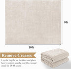 Pauwer 8x10 Area Rugs for Living Room, Modern Non Slip Washable Rug, Soft Fluffy - Image 2