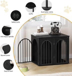 Hzuaneri 26.8'' Wooden Dog Crate Furniture, Indoor Dog Kennel Dogs Cage - Image 9