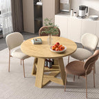 43.3in-59in Extendable Round Dining Table - Image 8